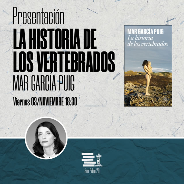 Mar García Puig presenta 'La historia de los vertebrados'